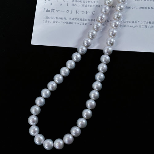 【浅小屋】初雪凝珠。8~9mm有核淡水AKOYA珍珠基础百搭项链优雅女