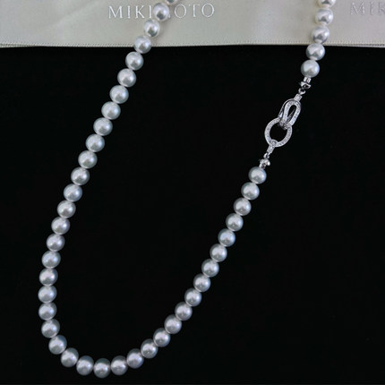 【浅小屋】欧若拉.五星高档有核淡水珍珠项链6~7mm正圆极强光