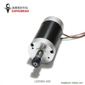 龙雕500W 24V高速无刷电主轴PCB板钻孔打磨抛光机CNC铣床动力头