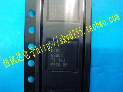 CDCE62005RGZR QFN 5 10路输出时钟发生器 抖动消除器 全新原装