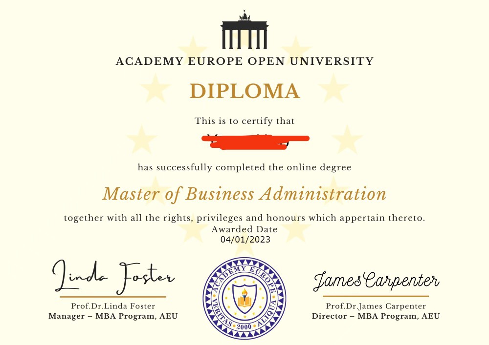 协助申报欧洲开放大学MBA工商管理硕士网络教育