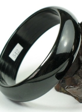 钱塘邮社   和田玉  青玉 扁条手镯 54mm