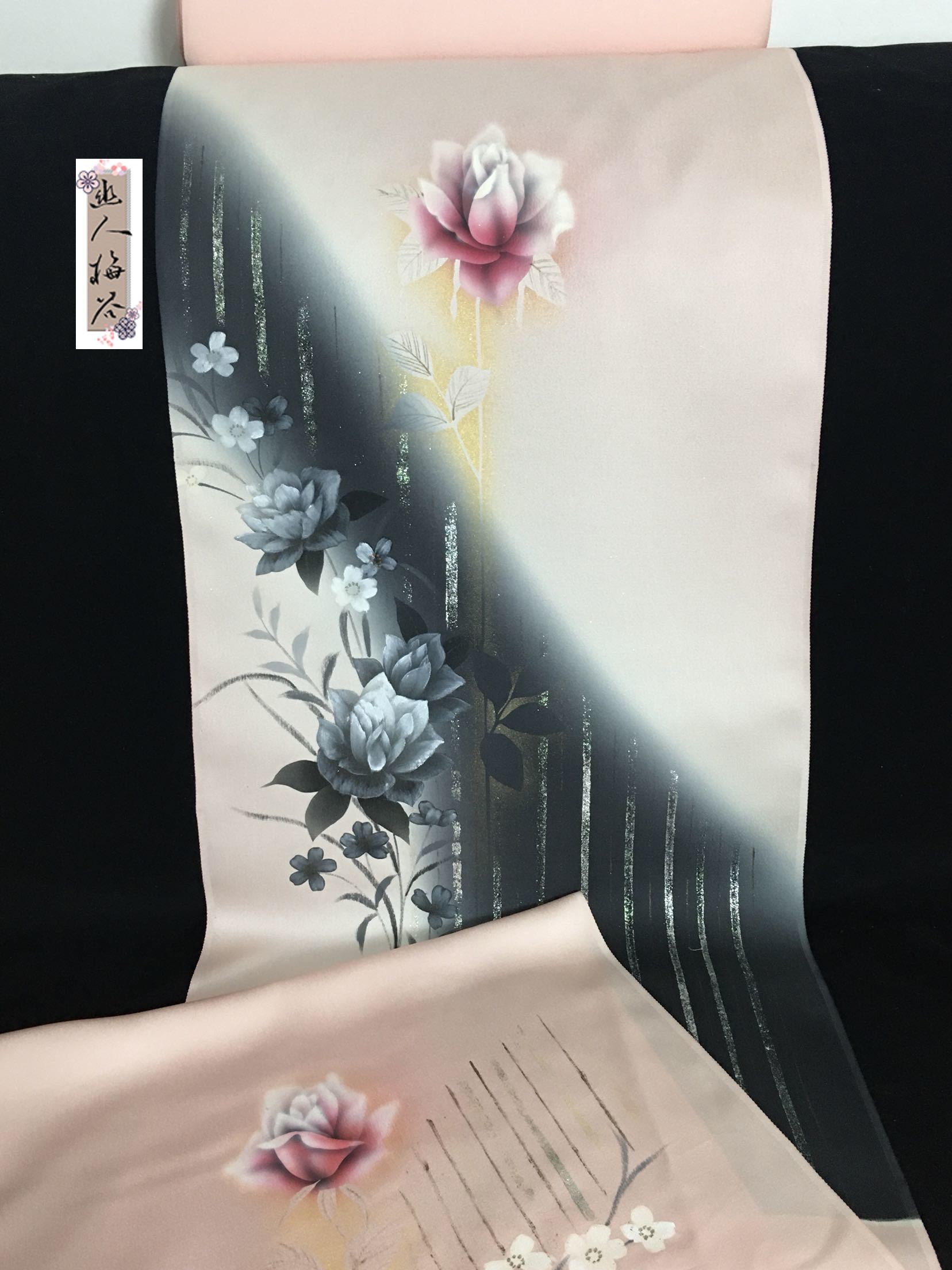 幽人梅谷|日本正绢反物正娟布料真丝旗袍汉服口金娃衣面料