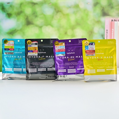 日本lululun多重维生素hydra-V集中修护水润保湿维A补水光泽面膜