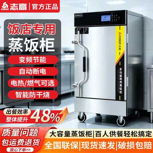 志高商用不锈钢智能节能蒸饭柜