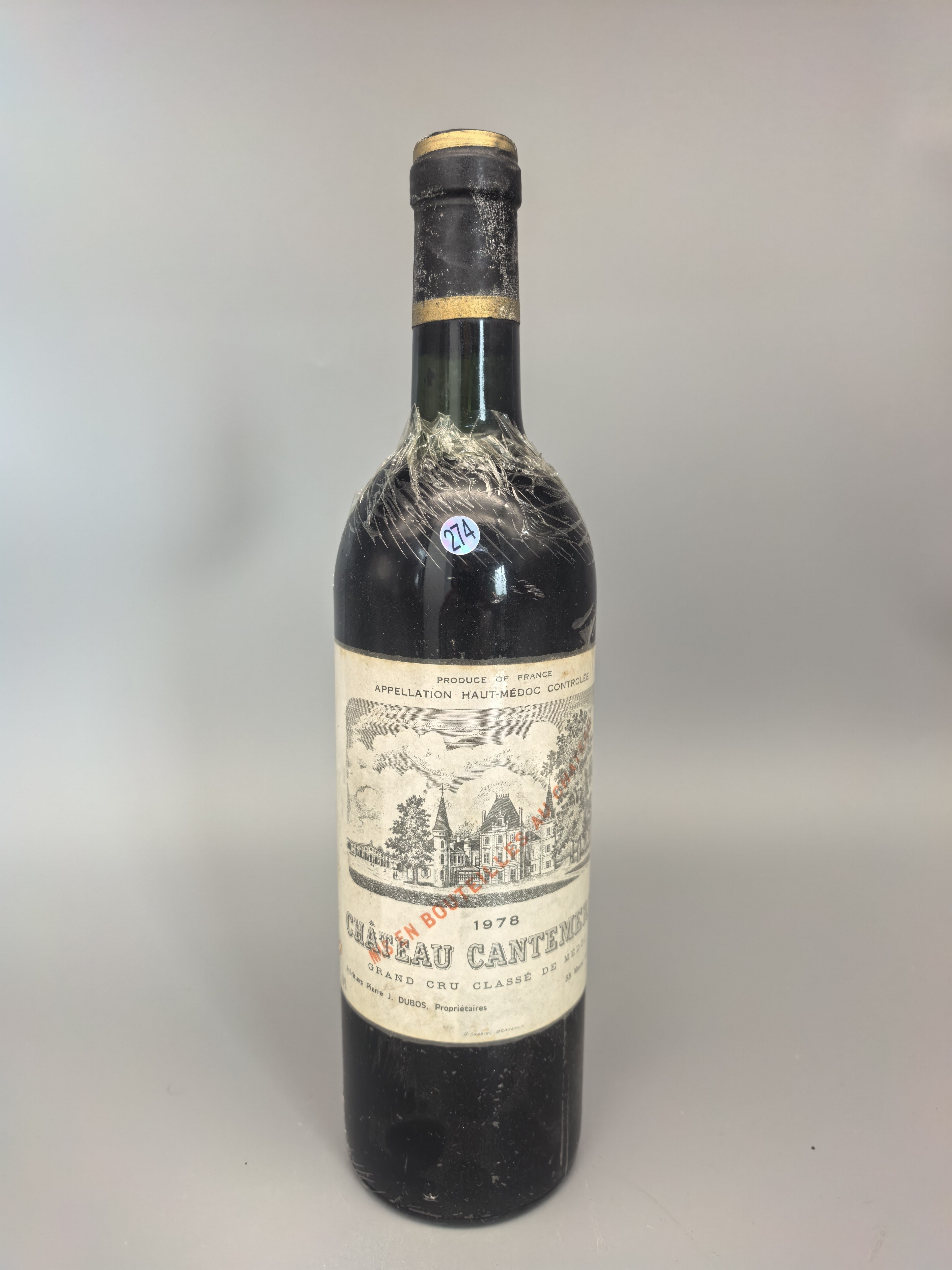 法国五级名庄佳德美1978年