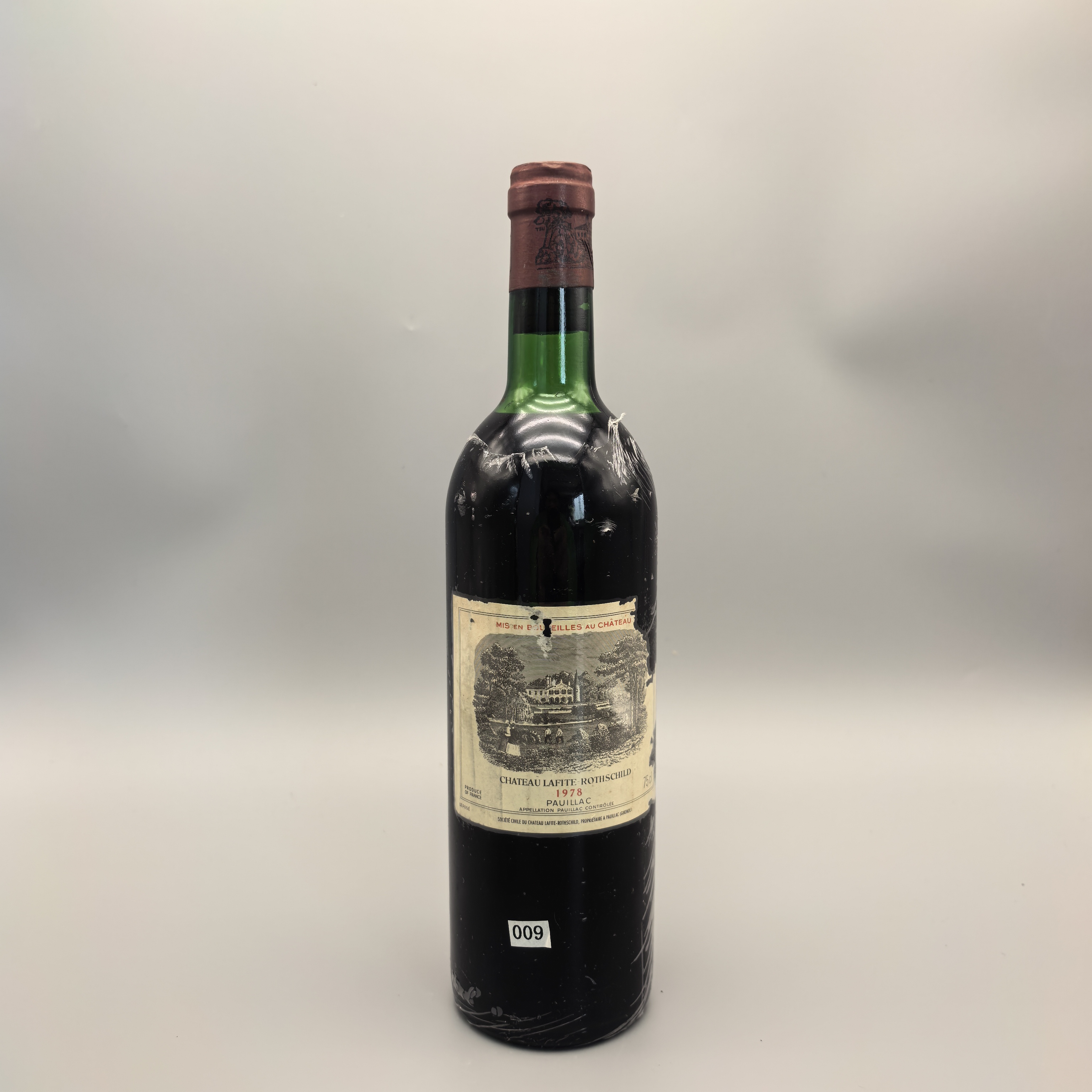 法国葡萄酒一级名庄拉菲1978（标有损））