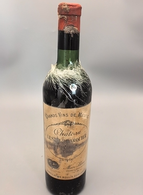 法国波尔多1966年莱斯塔格达基耶酒庄红葡萄酒标染介意慎拍（84）