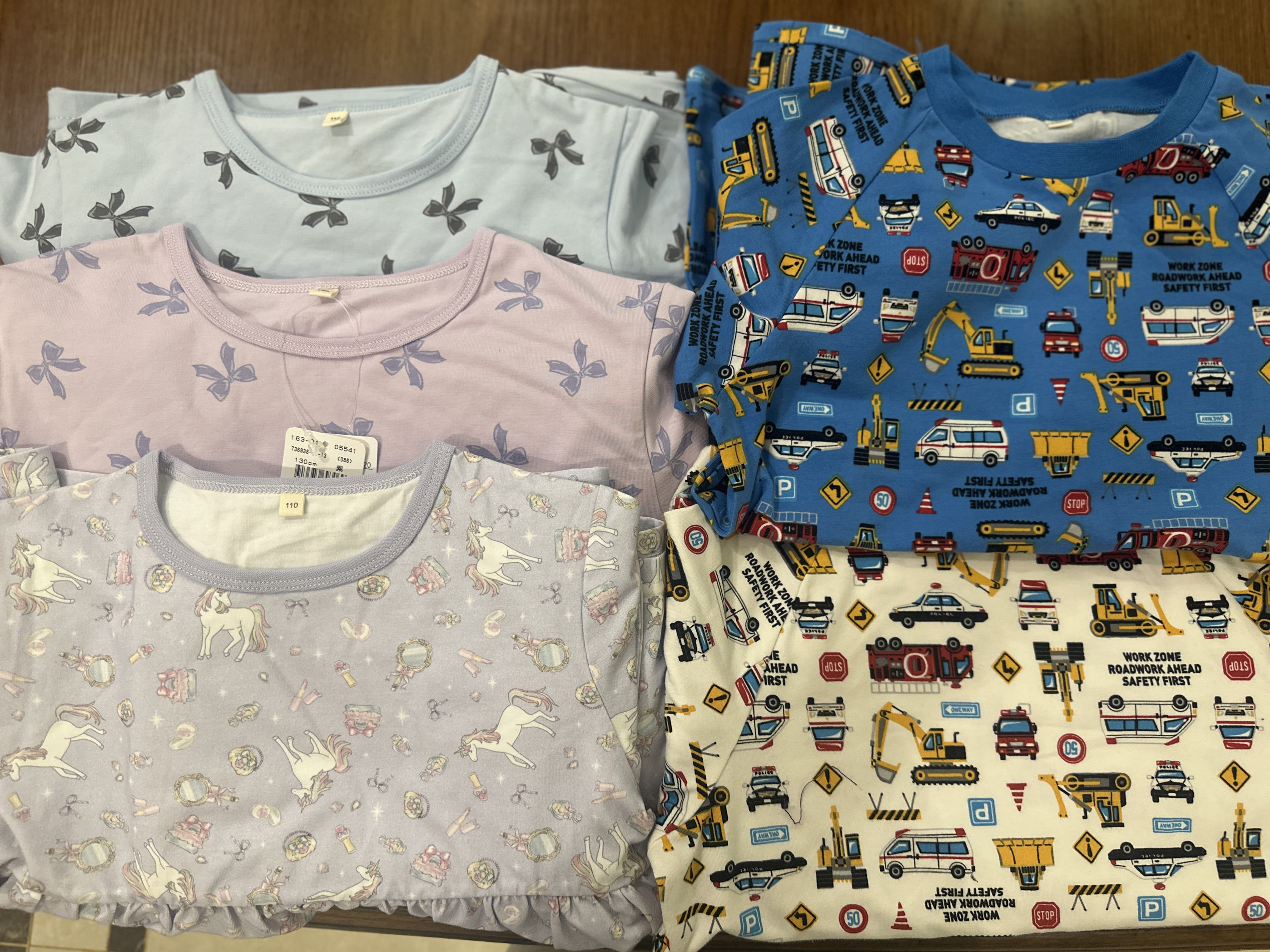 出口日本原单丸高全棉满印花家居服睡衣套装男女童装新干线独角兽