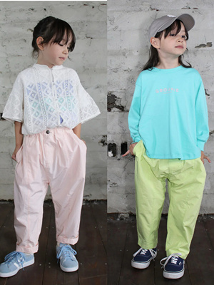 日本高端贵牌 groovycoclor汽球裤轻薄透气亲子中性款Fith