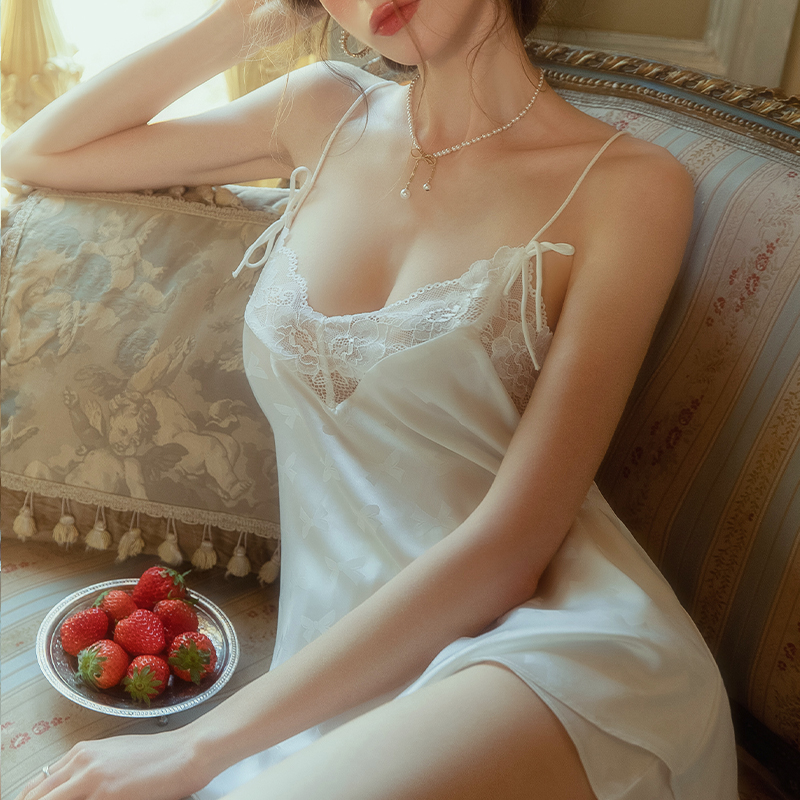 今夕何夕高级纯欲风透视蕾丝睡衣