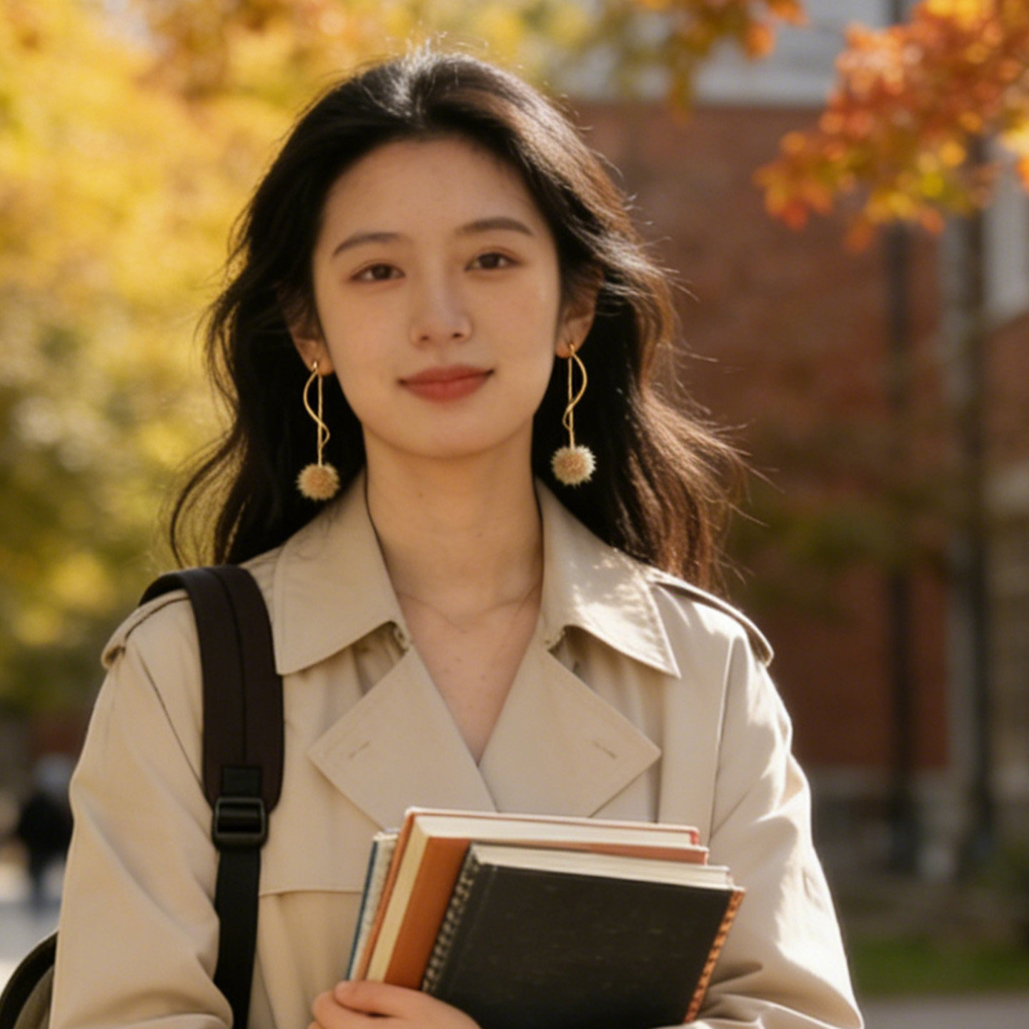 原创 冬季毛毛球925纯银针耳环长款显脸瘦女耳环无耳洞蚊香盘耳夹