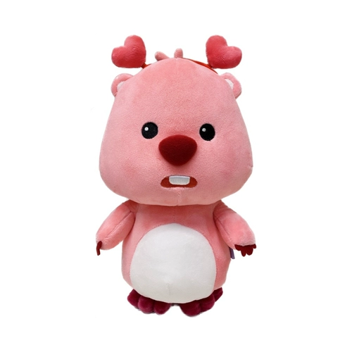 Корейская ограниченная серия подлинная Zanmang Loopy Pink Beaver Doll Doll Plush Doll Love Love