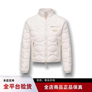 代购蒙口Tegea波纹绗缝立领短款轻薄羽绒服女款夹克外套