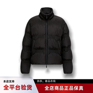 代购蒙口Ravignan缩褶绗缝合身短款羽绒服女款夹克外套