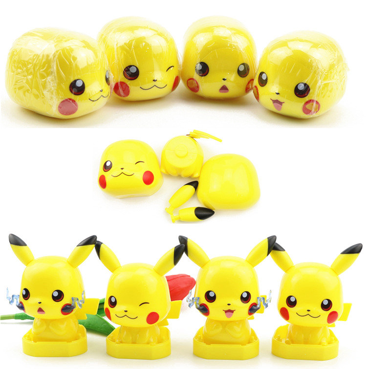 【gd漫玩社】宠物小精灵神奇宝贝q版皮卡丘变形大头扭蛋公仔摆件