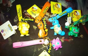【GD漫玩社】神奇宝贝宝可梦 皮卡丘小火龙杰尼龟 可爱钥匙扣挂件