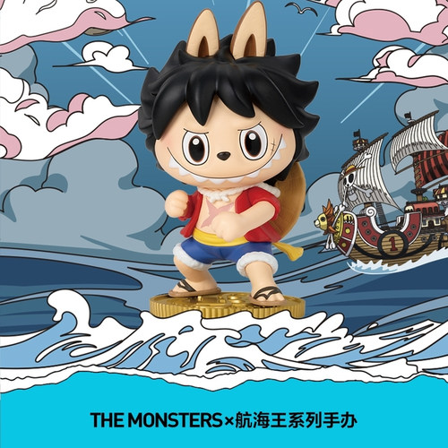 【GD漫玩社】泡泡玛特航海王labubu海贼王联名盲盒路飞乔巴玩偶