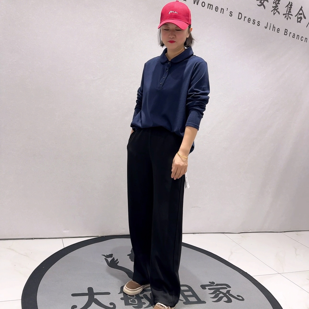 1269针丝缘子汇冬款新品娃娃领蛋型侧边开剪德绒 polo衫加大码