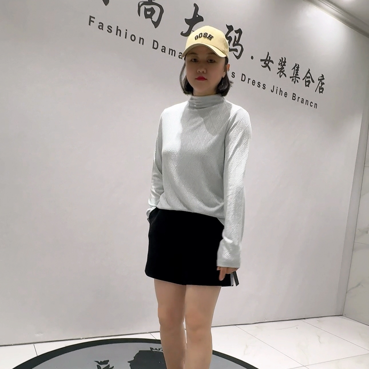 1160针丝缘子汇初冬新品舒适弹力高领针织毛衫显瘦打底衫大码女装