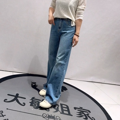 8863柏菲蒂2026春款年货松紧高腰四面弹力重工窄版拖地裤加肥加大