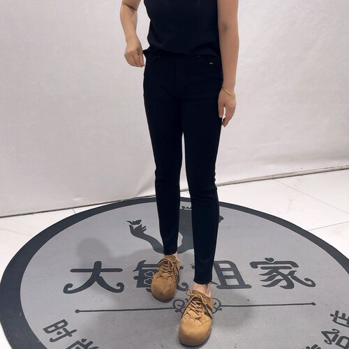 89007柏菲蒂秋款新品四面弹力舒适显瘦简约百搭小脚裤加大码女裤