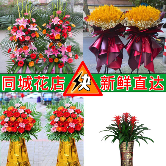 长春市榆树德惠市公主岭市开业花篮新开店张乔迁绿植同城鲜花配送