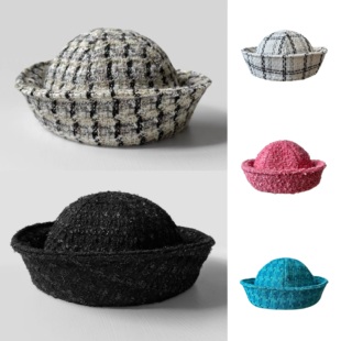 秋季 小香风水手帽少女护士帽甜美可爱jk翻檐海军风贝雷帽护士帽