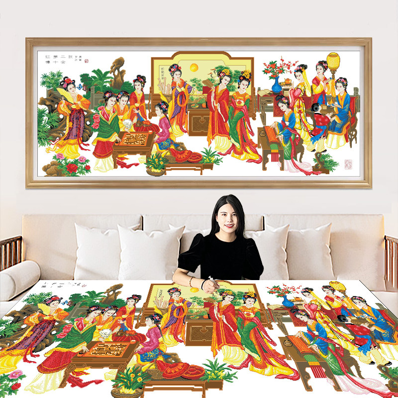 十二金钗红楼梦美女人物图大幅