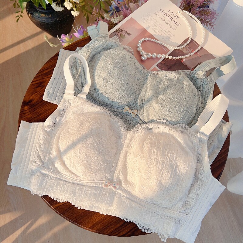 乳胶杯聚拢薄棉文胸舒适软萌