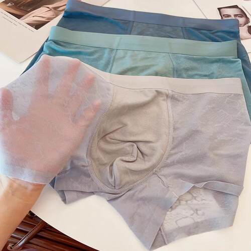 柔软细腻四角短裤内裆无痕中腰