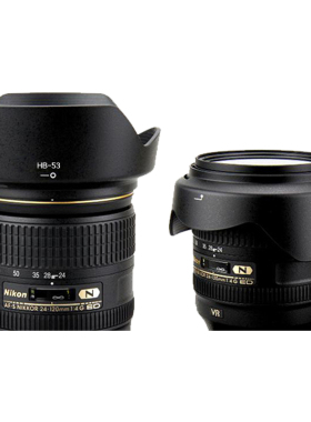 适用于尼康D610 D750 D810配AF-S 24-120mmf/4G ED VR遮光罩HB-53