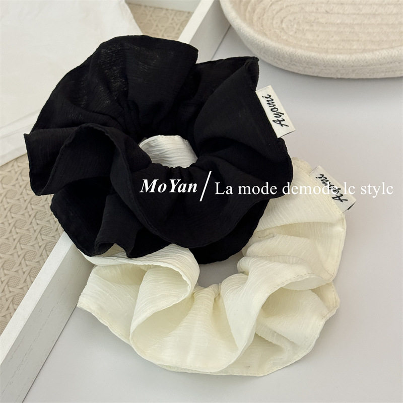 韩版纯色两层小蛮腰布艺大肠发圈女高级感纹理扎头绳气质百搭发绳,饰品/流行首饰/时尚饰品新,发饰,淘宝优惠券,粉丝福利购,淘宝优惠卷