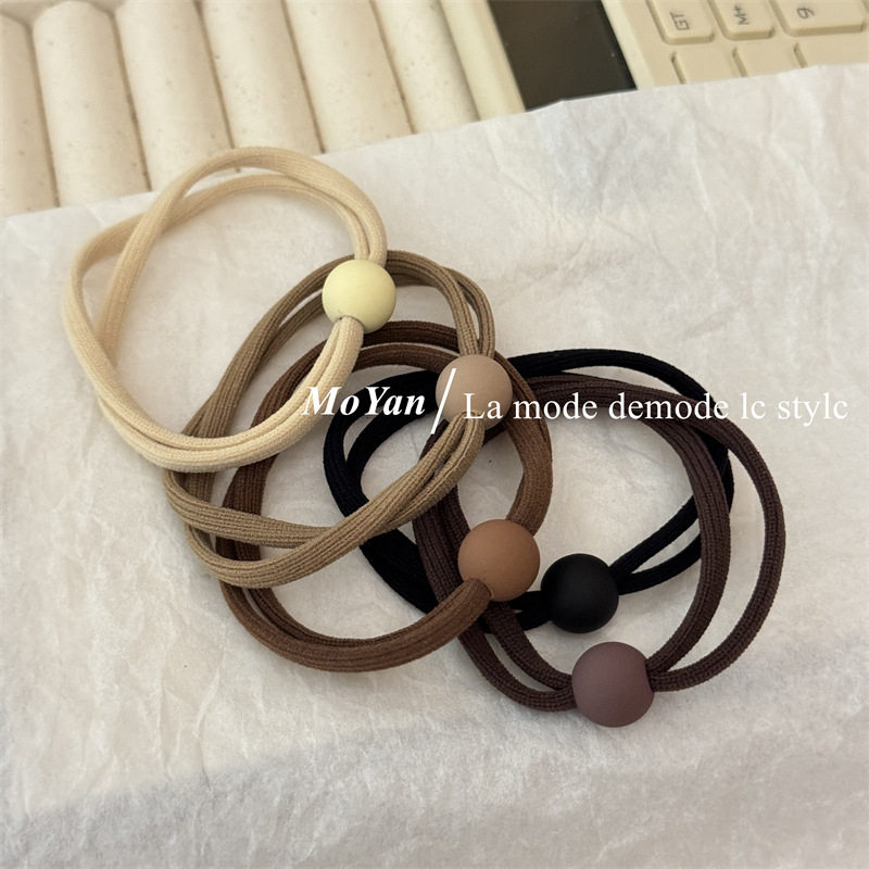 简约复古磨砂圆球双股头绳橡皮筋扎头发绳气质发圈皮套高马尾发饰,饰品/流行首饰/时尚饰品新,发饰,淘宝优惠券,粉丝福利购,淘宝优惠卷
