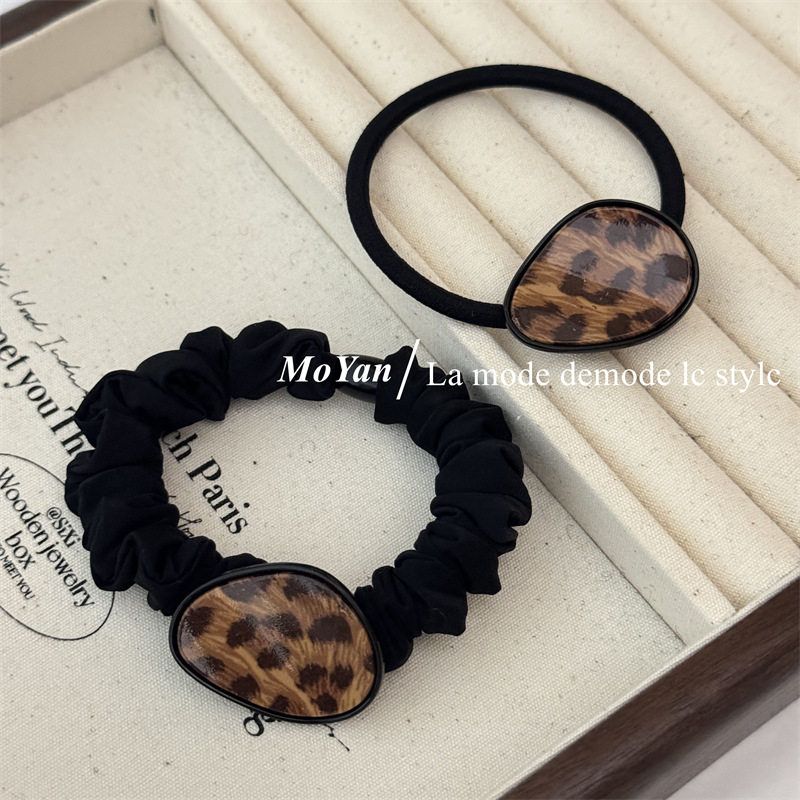 韩版网红气质豹纹不规则扣发圈高马尾发绳丸子头皮筋复古百搭头绳,饰品/流行首饰/时尚饰品新,发饰,淘宝优惠券,粉丝福利购,淘宝优惠卷