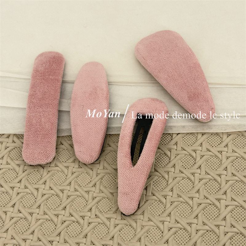 韩版复古简约粉色系格纹布艺发夹网红气质刘海夹侧边bb夹百搭发卡,饰品/流行首饰/时尚饰品新,发饰,淘宝优惠券,粉丝福利购,淘宝优惠卷