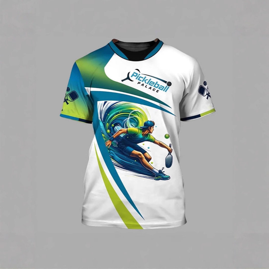 个性订制匹克球专业运动服快干透气T恤男女圆领短袖酷炫比赛训练