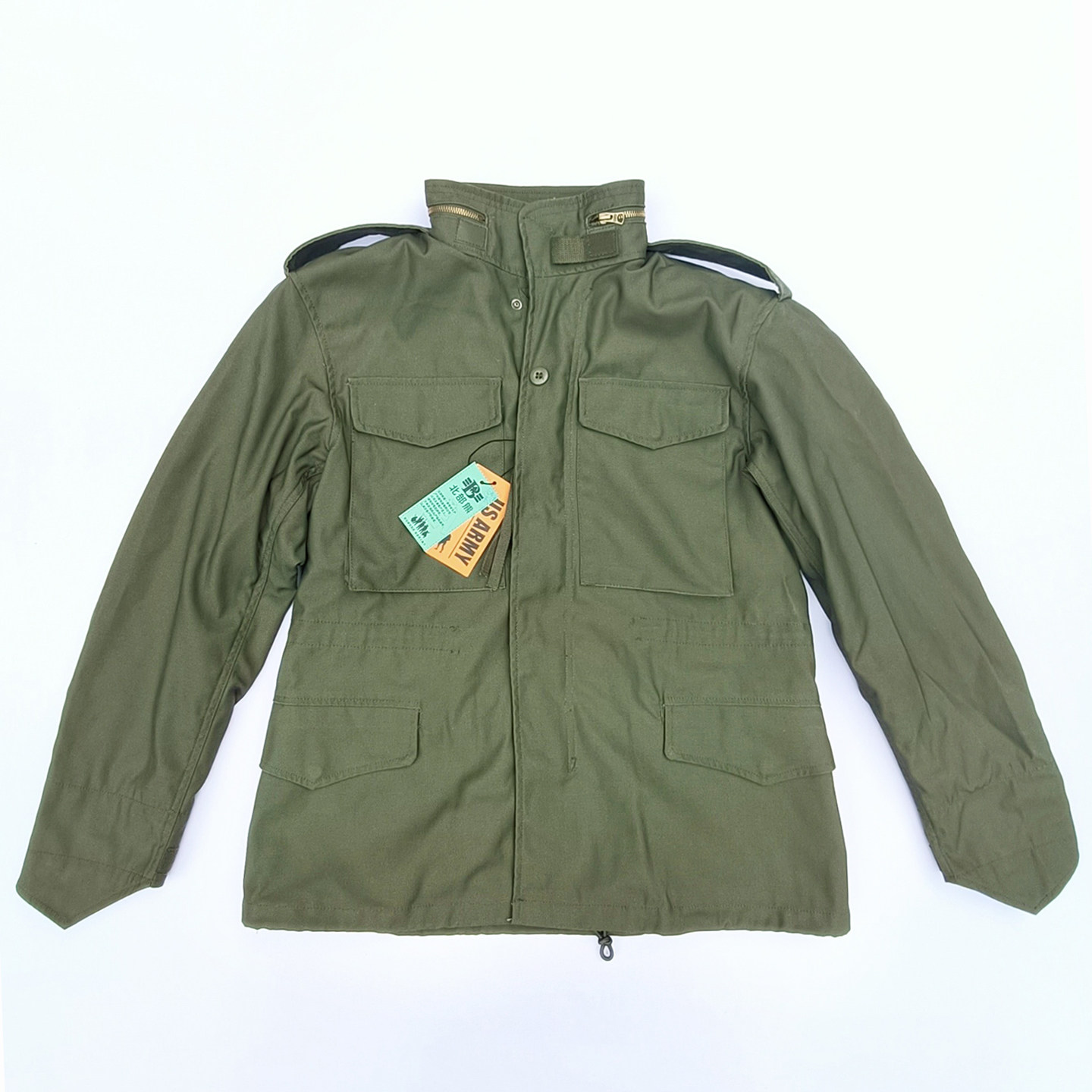 高端美式军迷m65风衣夹克外套军版防水正品棉袄棉服原版大衣男士