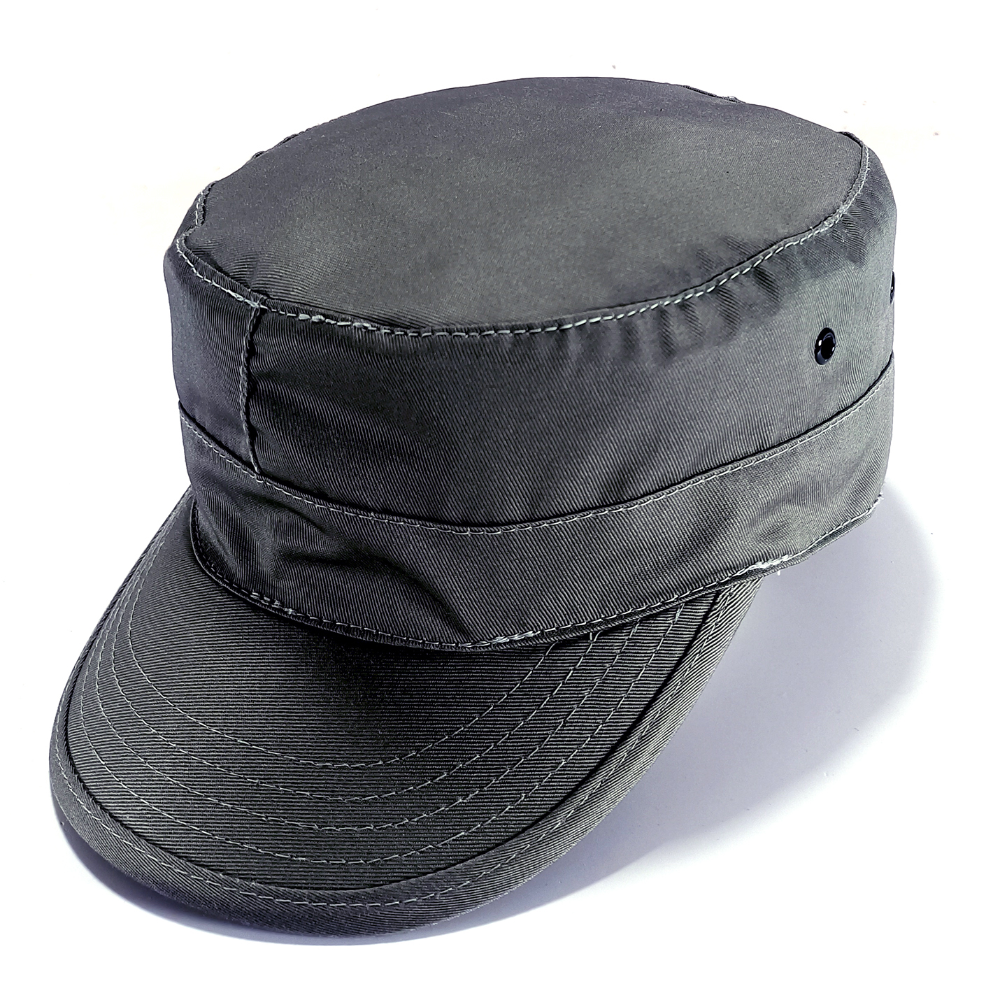 户外军迷灰色战术小兵帽作训帽鸭舌帽子男款中老年平顶棒球帽调节