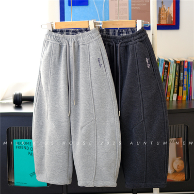 男童加厚冬装运动卫裤