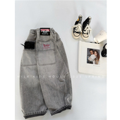 男孩百搭裤 MILK 子潮牌 男童柔软宽松牛仔裤 春秋新款 KIDS. 碳灰