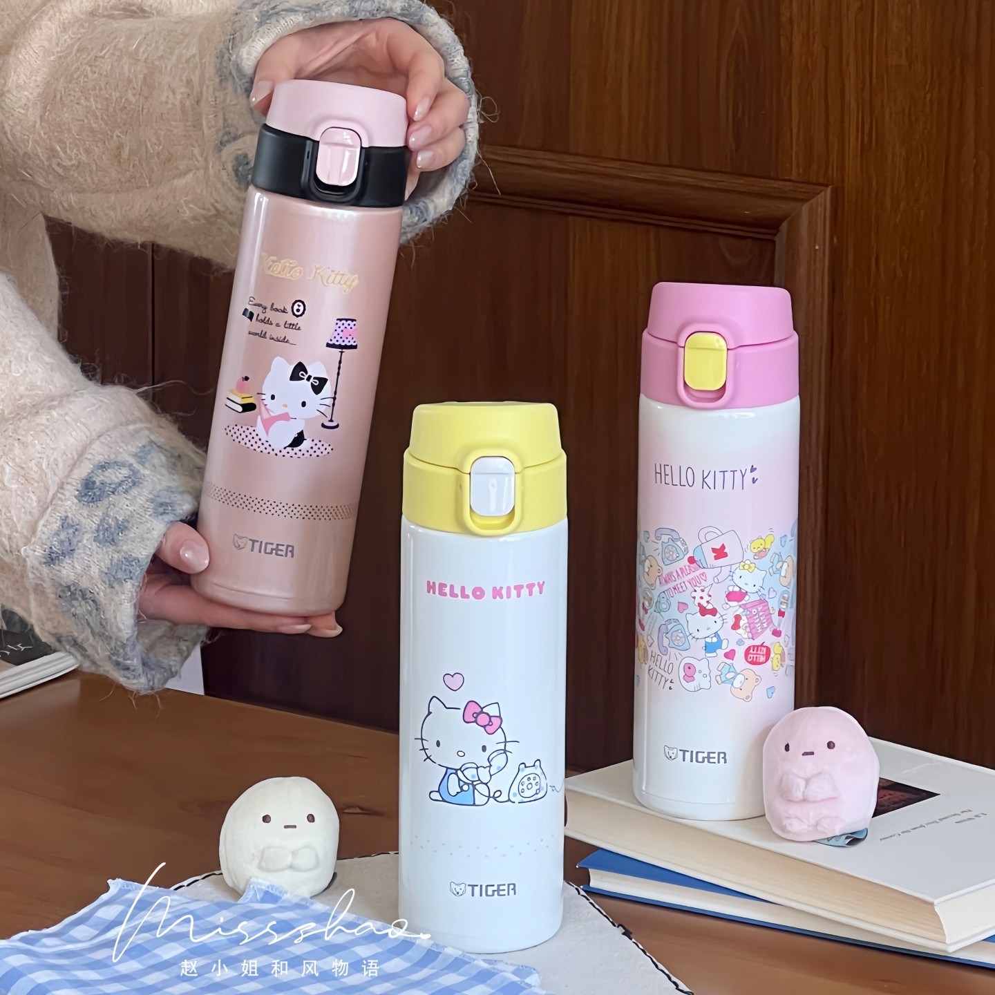 tiger虎牌保温杯三丽鸥凯蒂猫系列可爱hellokitty女生KT水杯子MOY,餐饮具,保冷/保温杯,淘宝优惠券,粉丝福利购,淘宝优惠卷