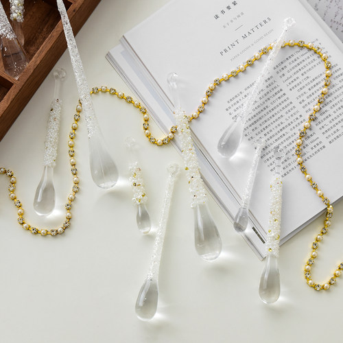 圣诞节装饰亚克力冰条装饰圣诞树挂件圣诞装饰橱窗商场挂饰