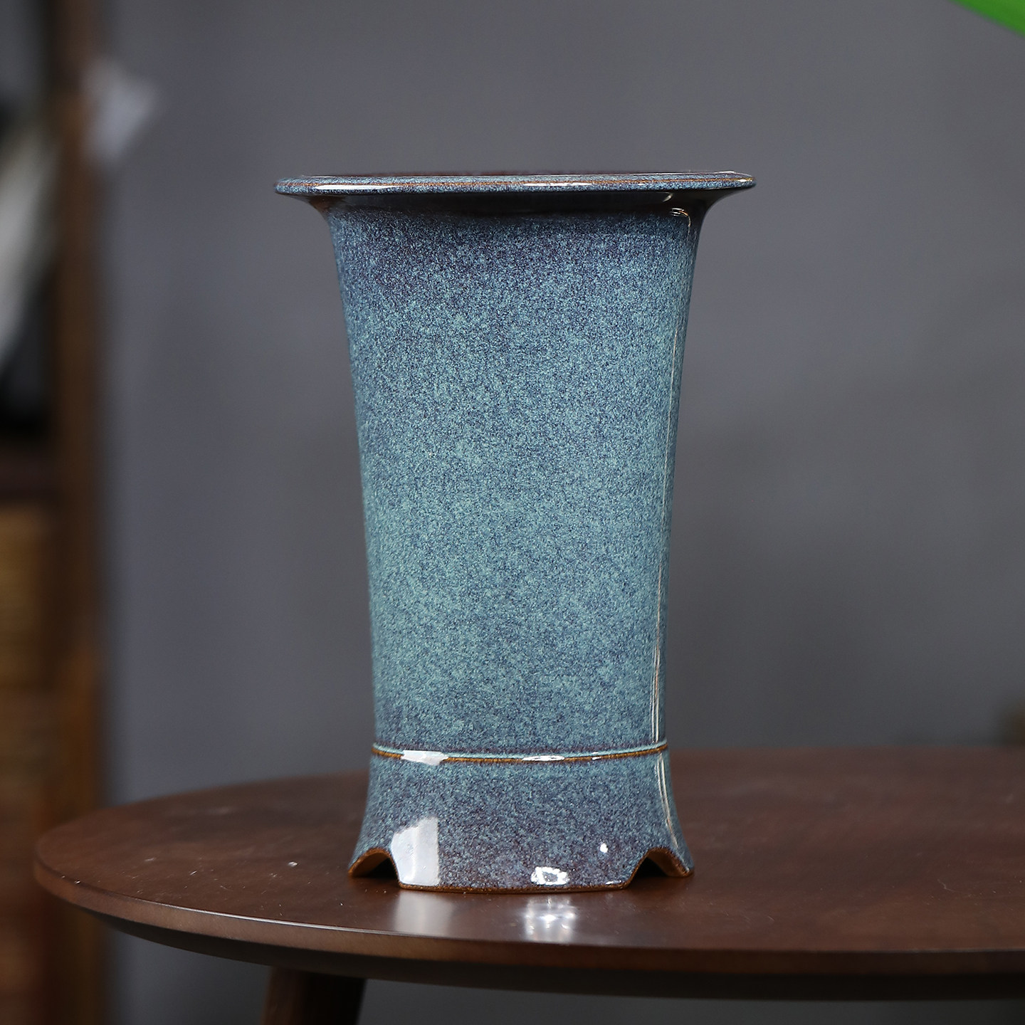 清香阁紫砂 慕古玉带兰花盆 客厅古典春兰寒兰桌面绿植手工花器