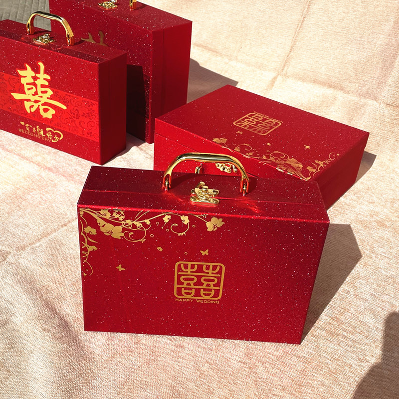 磨砂礼金盒结婚彩礼聘金箱订婚提亲十万红包大号礼箱翻盖双喜礼盒,节庆用品/礼品,红包/利是封,淘宝优惠券,粉丝福利购,淘宝优惠卷