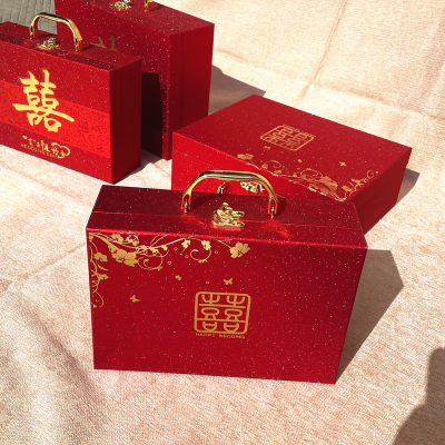 礼金盒聘金双喜结婚彩礼箱订婚包
