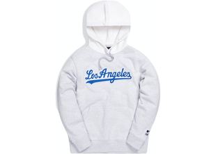 连帽衫 Los Hoodie卫衣 MLB Script 现货KITH Dodgers Angeles