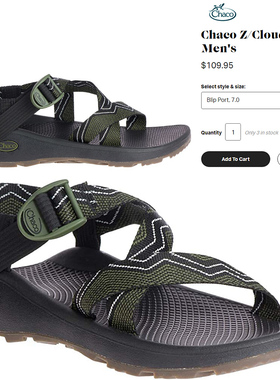 断码清货特价！美国CHACO户外凉鞋Z1 CLASSIC  / ZCLOUD / Zvolv