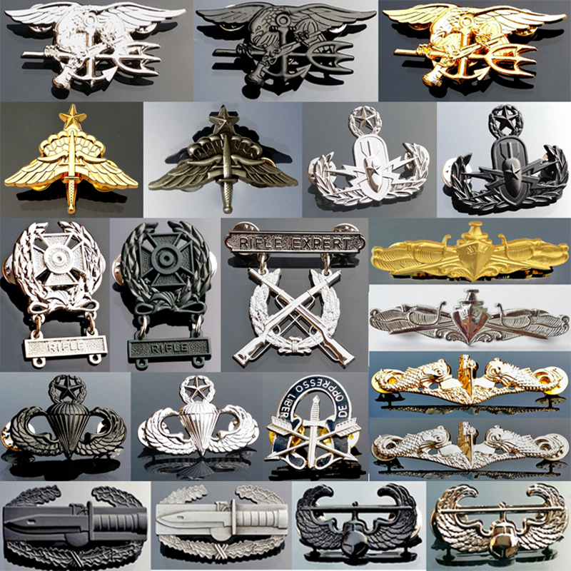 军迷金属徽章标军衔胸徽胸章胸牌