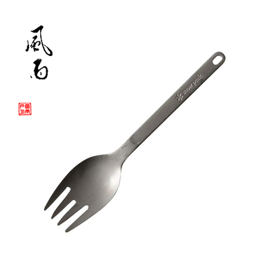 日本雪峰野餐钛叉勺餐具户外